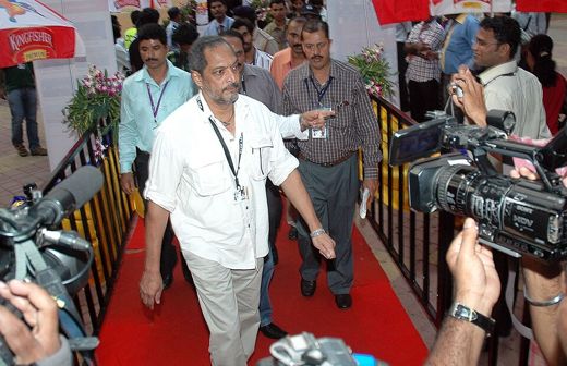 Arriving on the red carpet at IFFI Goa, 2010