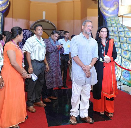 On the red carpet at IFFI, 2015